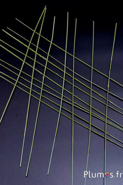 Tige métallique - Ø 0.2 mm, long. 37 cm - vert